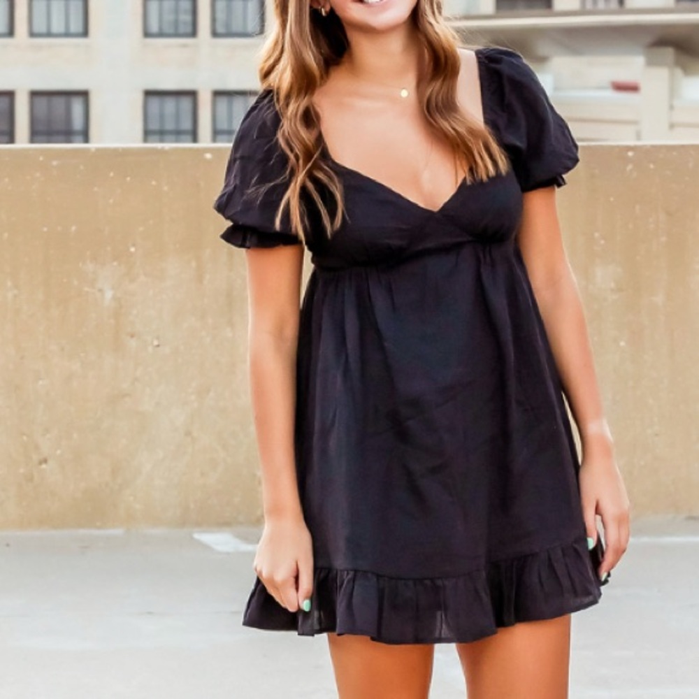 Showpo black mini dress